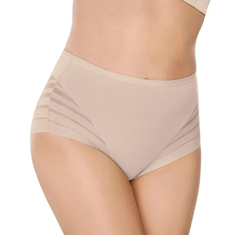 Sheer-Stripe Lift & Shape Brief