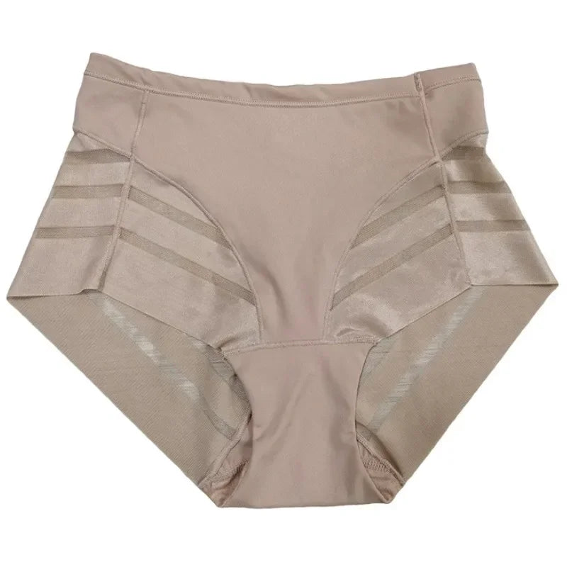 Mesh-Panel High-Waist Brief