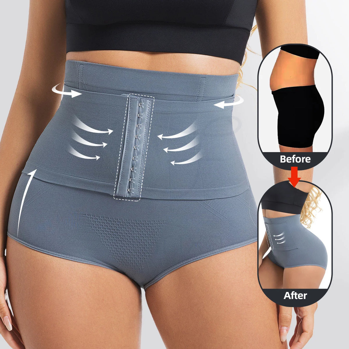 Waist-Cinch High-Waist Brief