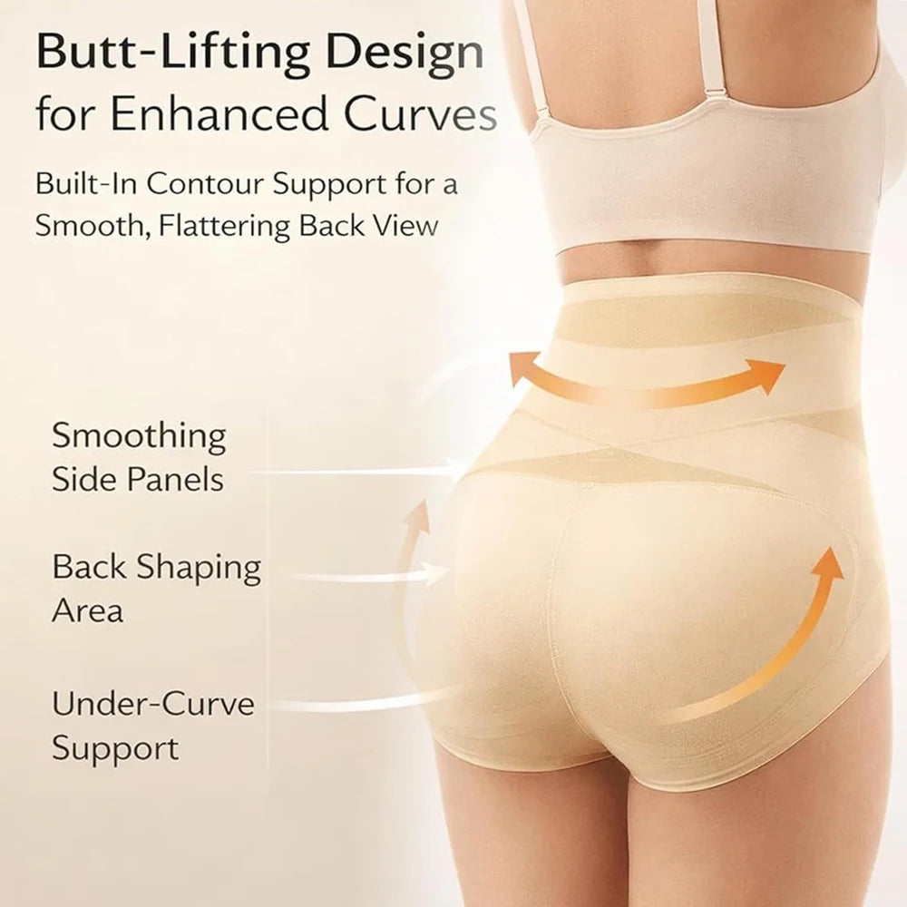 High-Waist Cross-Panel Brief
