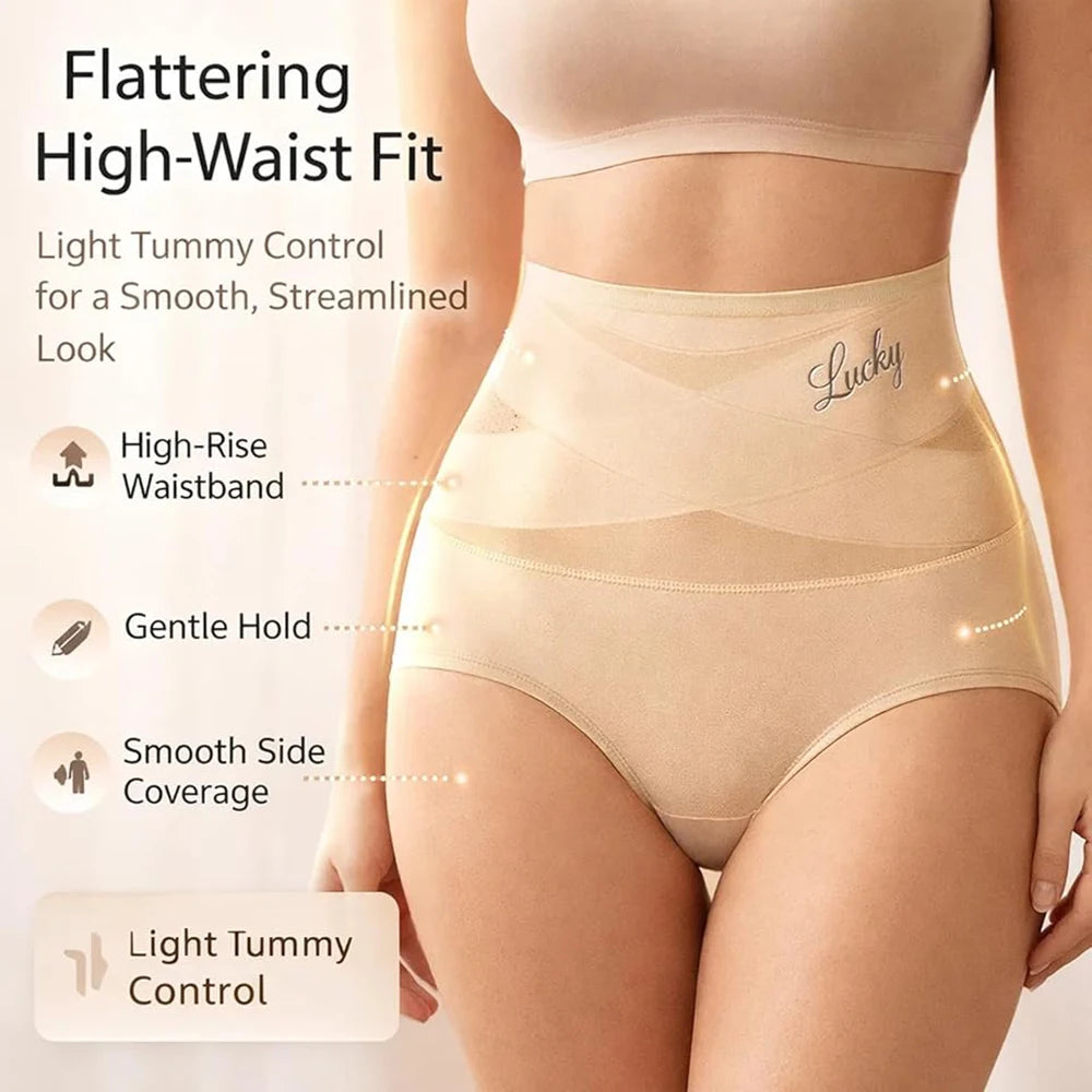 High-Waist Cross-Panel Brief